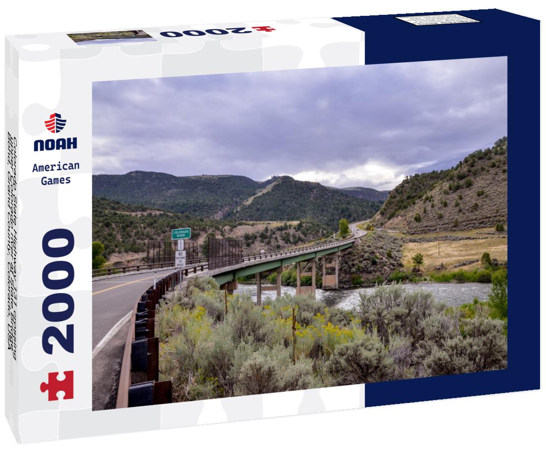 Noah Jigsaw Puzzle Colorado State Highway 131 crossing upper Colorado river at State Bridge Bond, Grand County, Colorado, USA 2000 pieces