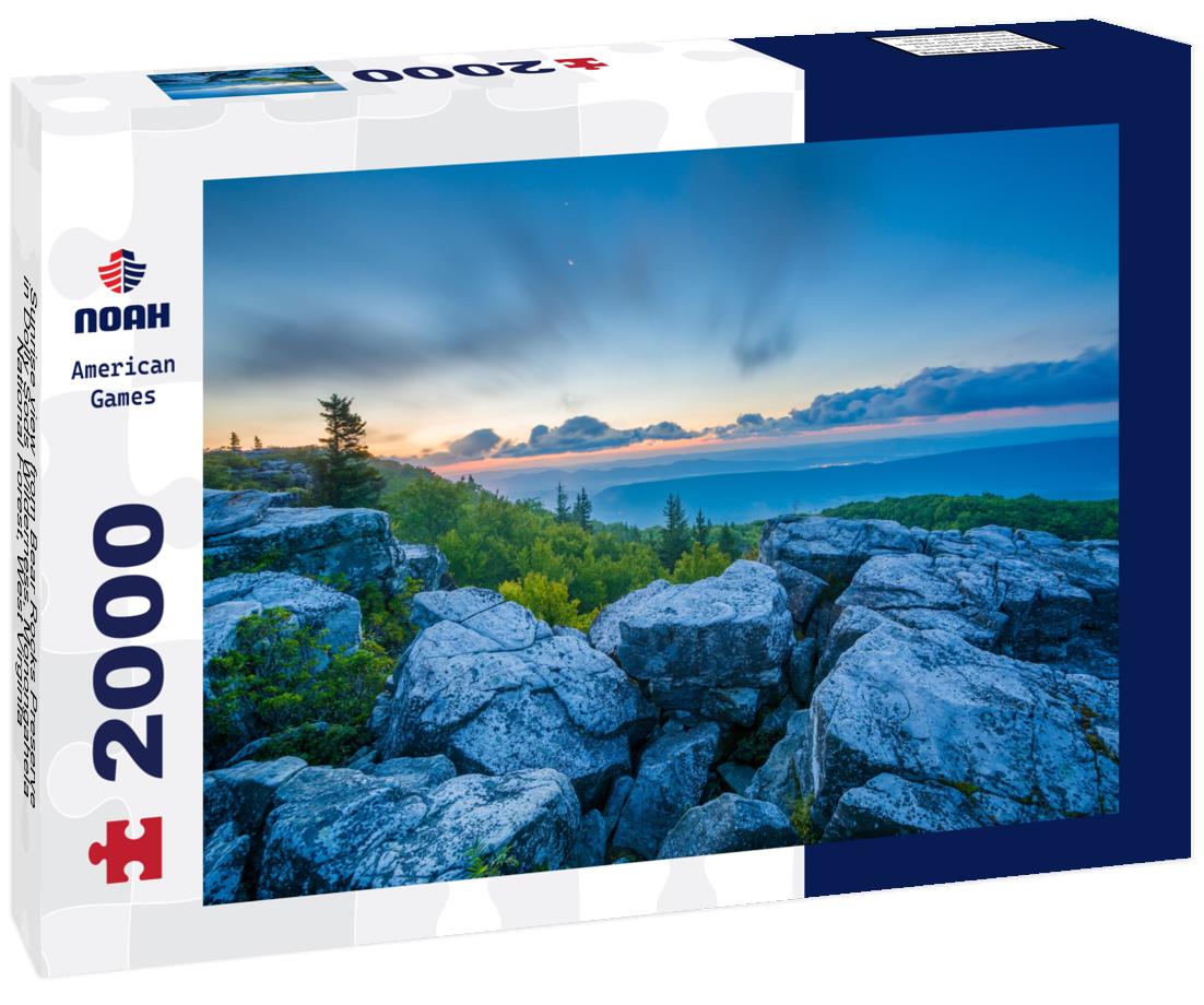Noah Jigsaw Puzzle Sunrise view from Bear Rocks Preserve in Dolly Sods Wilderness, Monongahela National Forest, West Virginia 2000 pieces