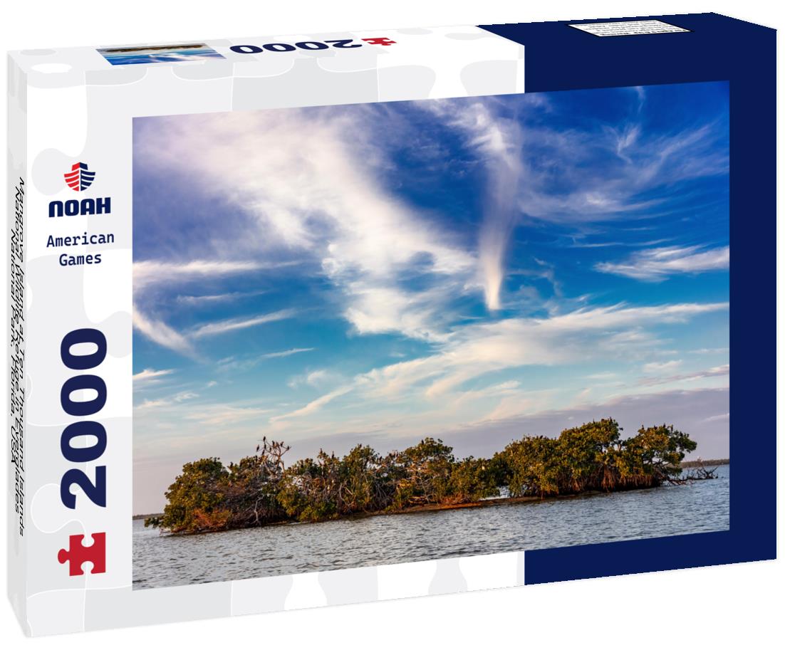 Noah Jigsaw Puzzle Mangrove Island at Ten Thousand Islands National Wildlife Refuge in Everglades National Park, Florida, USA 2000 pieces