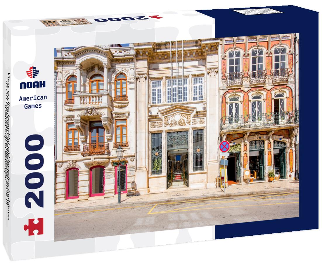 Noah Jigsaw Puzzle View on the beautiful old facades buildings in Art Nouveau architectural style in Aveiro city in Portugal 2000 pieces