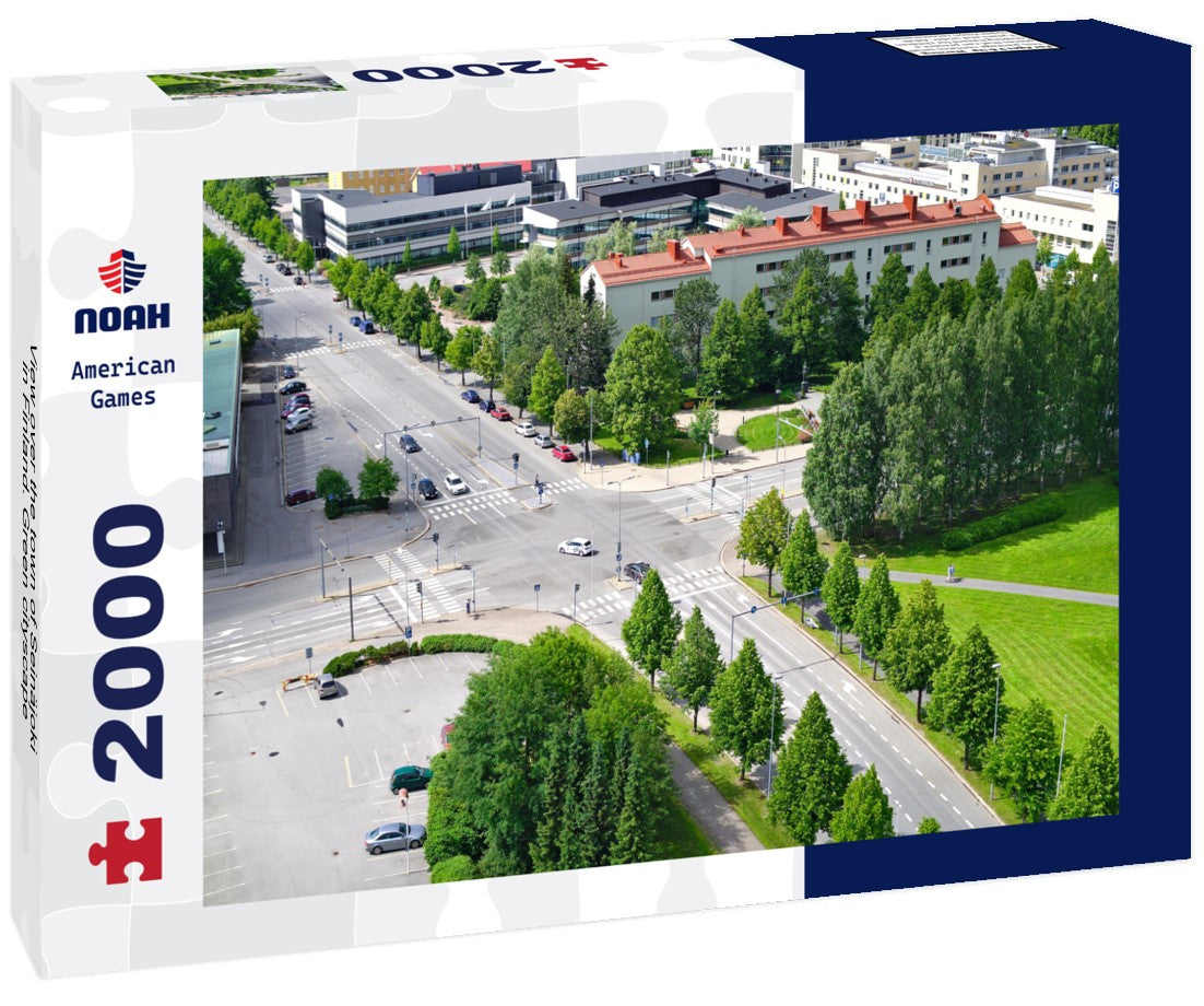 Noah Jigsaw Puzzle View over the town of Seinäjoki in Finland. Green cityscape 2000 Pieces