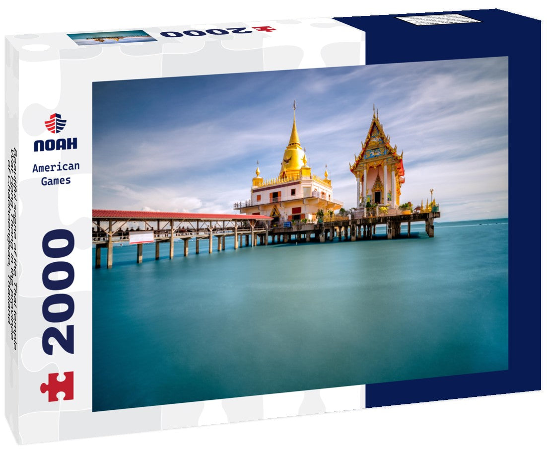 Noah Jigsaw Puzzle Beautiful scene of the Thai temple Wat Hong Thong in the province of Chachoengsao, Thailand 2000 Pieces