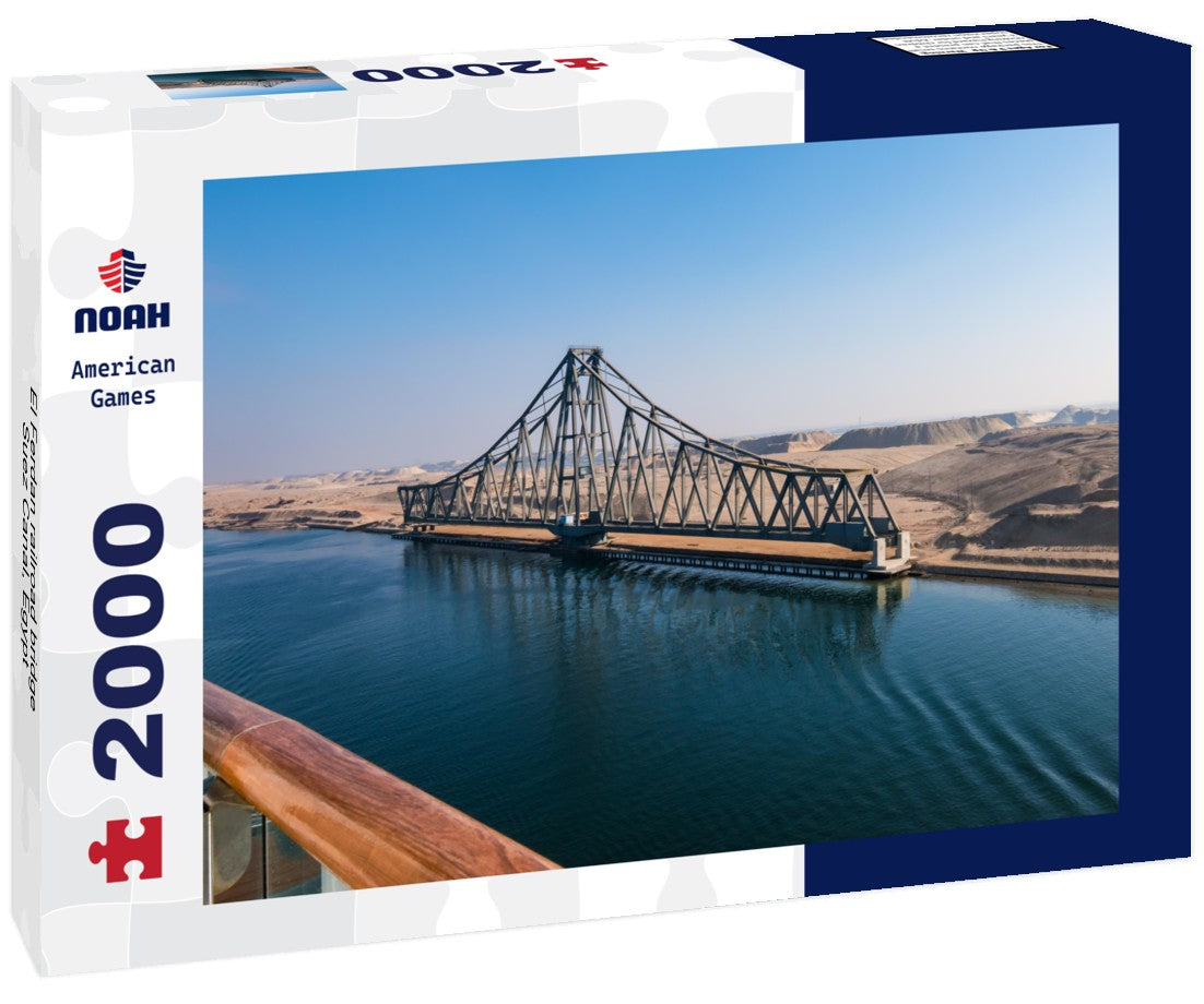 Noah Jigsaw Puzzle El Ferdan railroad bridge, Suez Canal, Egypt 2000 Pieces