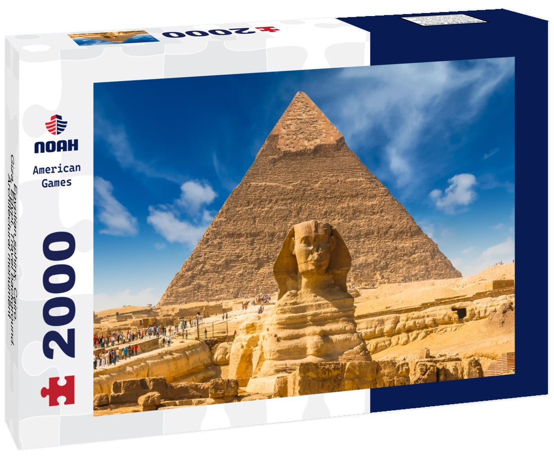 Noah Jigsaw Puzzle Egyptian sphinx. Cairo. Giza. Egypt. Travel background. Architectural monument 2000 Pieces