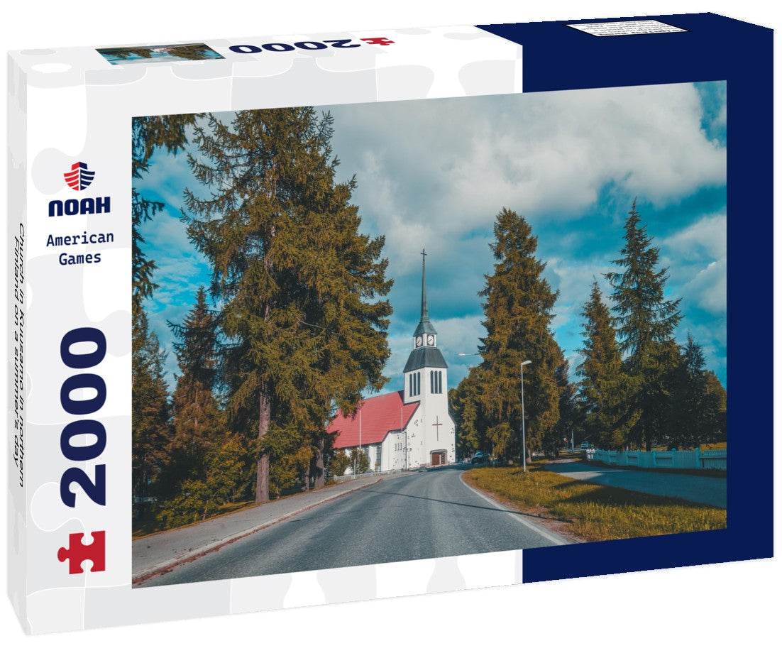 Noah Jigsaw Puzzle Church in Kuusamo in northern Finland on a summer's day 2000 Pieces