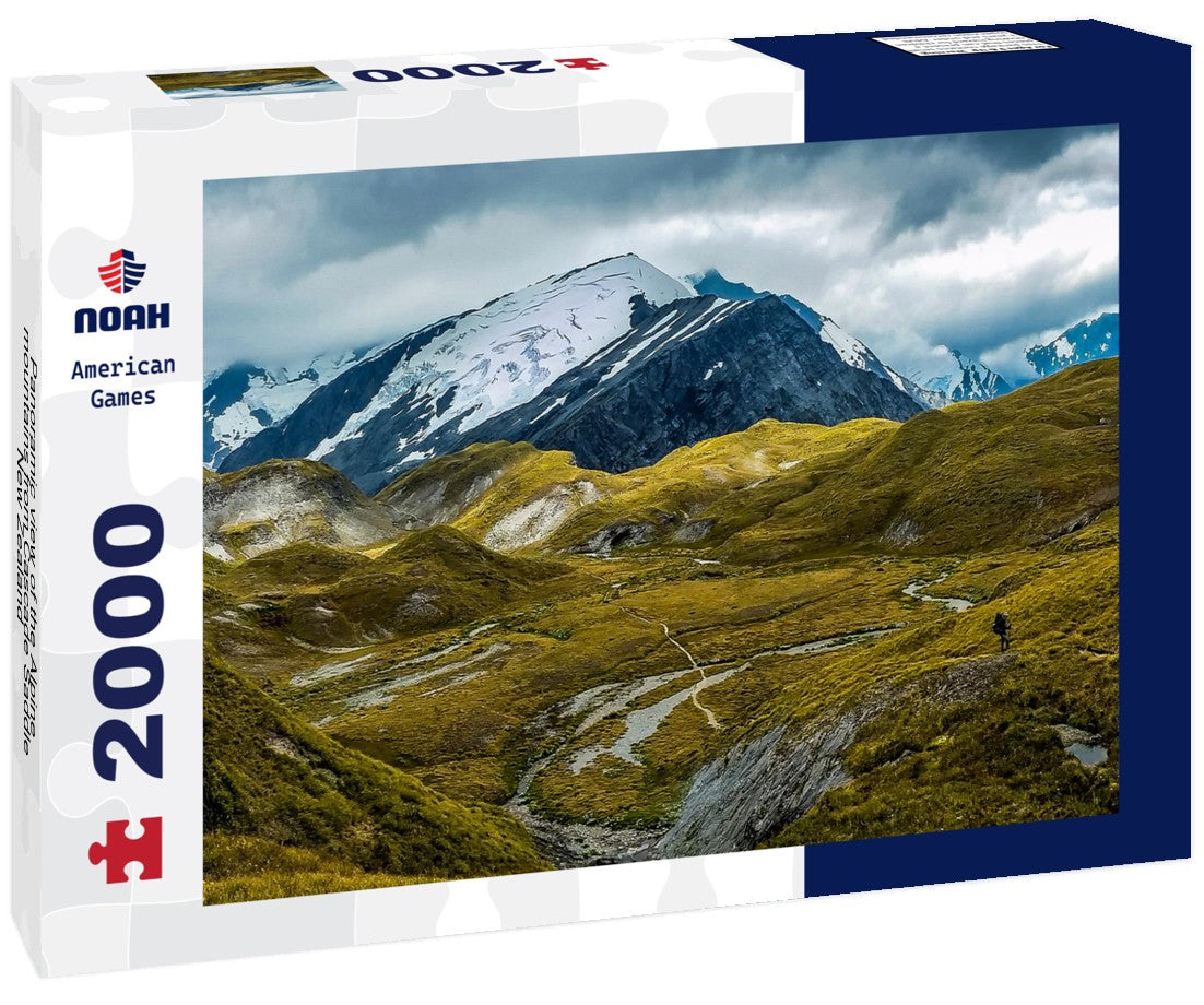 Noah Jigsaw Puzzle Panoramic view of the Alpine mountains from Cascade Saddle, New Zealand 2000 Pieces