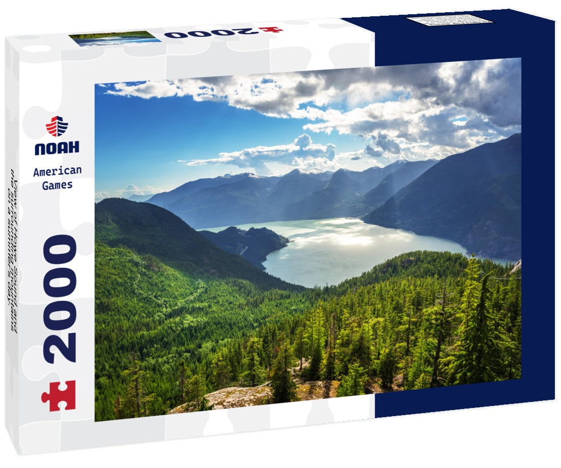 Noah Jigsaw Puzzle View of Howe Sound and the surrounding mountains on a summer's day. Squamish, BC, Canada 2000 Pieces