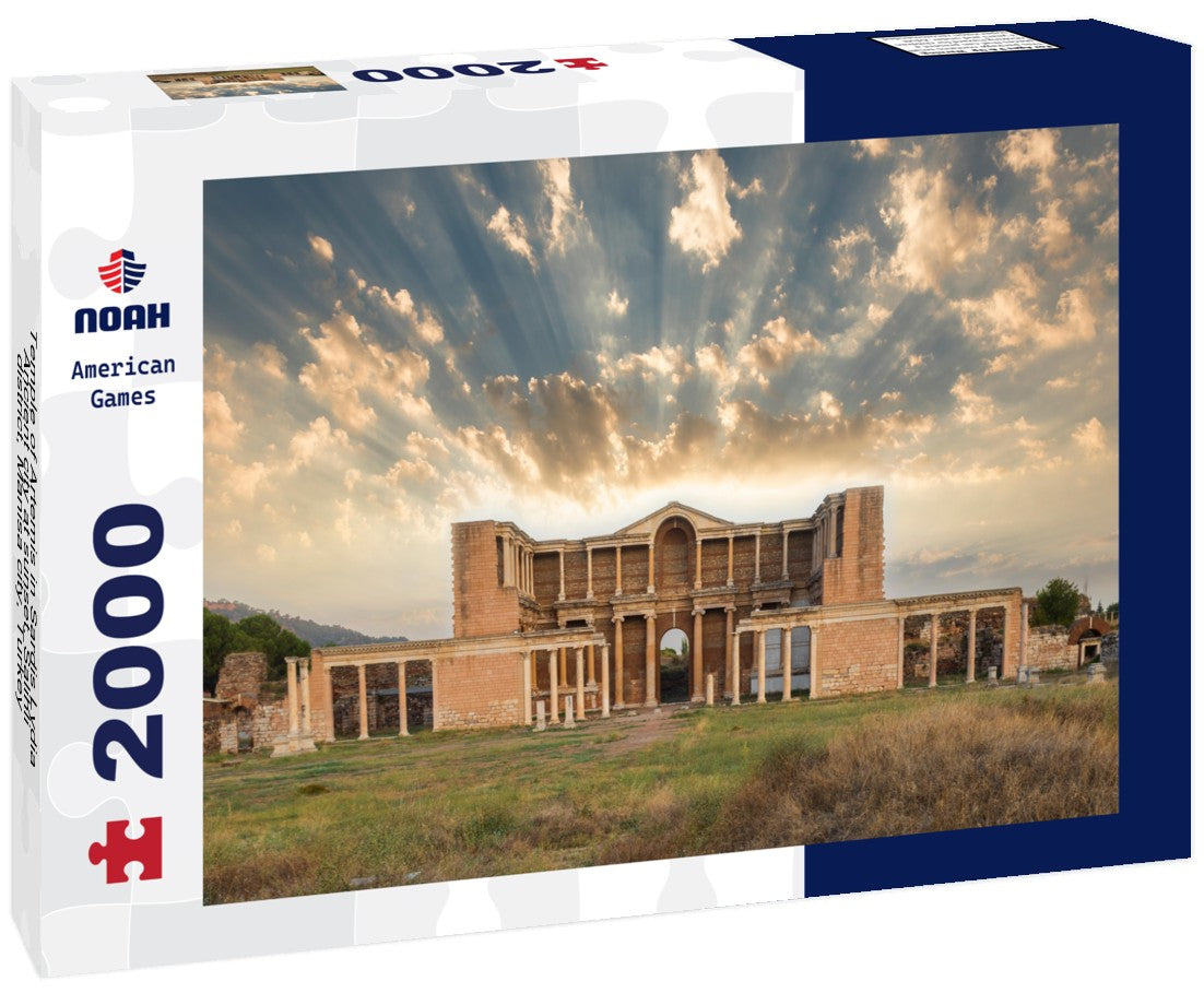 Noah Jigsaw Puzzle Temple of Artemis in Sardis Lydia Ancient city at sunset. Salihli district, Manisa city, Turkey 2000 Pieces