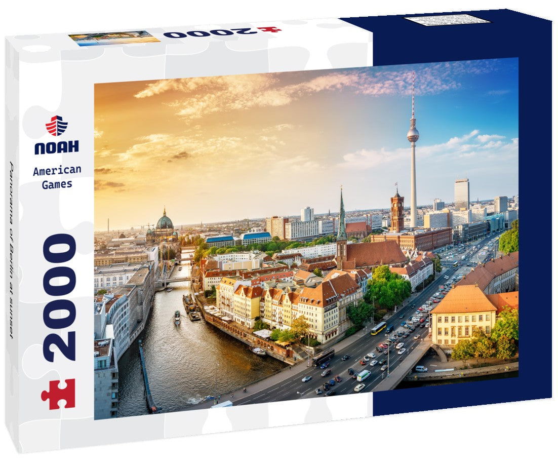 Noah Jigsaw Puzzle Panorama of Berlin at sunset 2000 Pieces