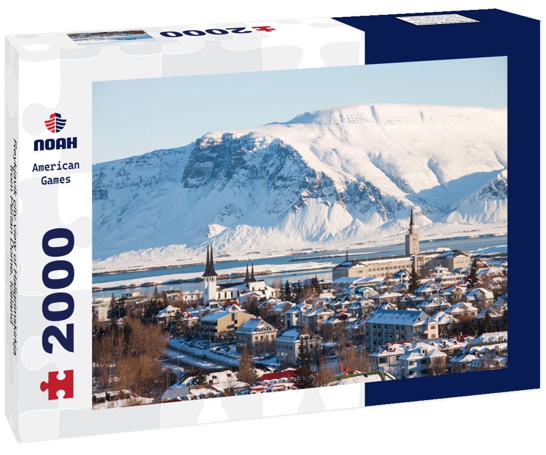 Noah Jigsaw Puzzle Reykjavik city view of Hallgrimskirkja from Perlan Dome, Iceland 2000 Pieces