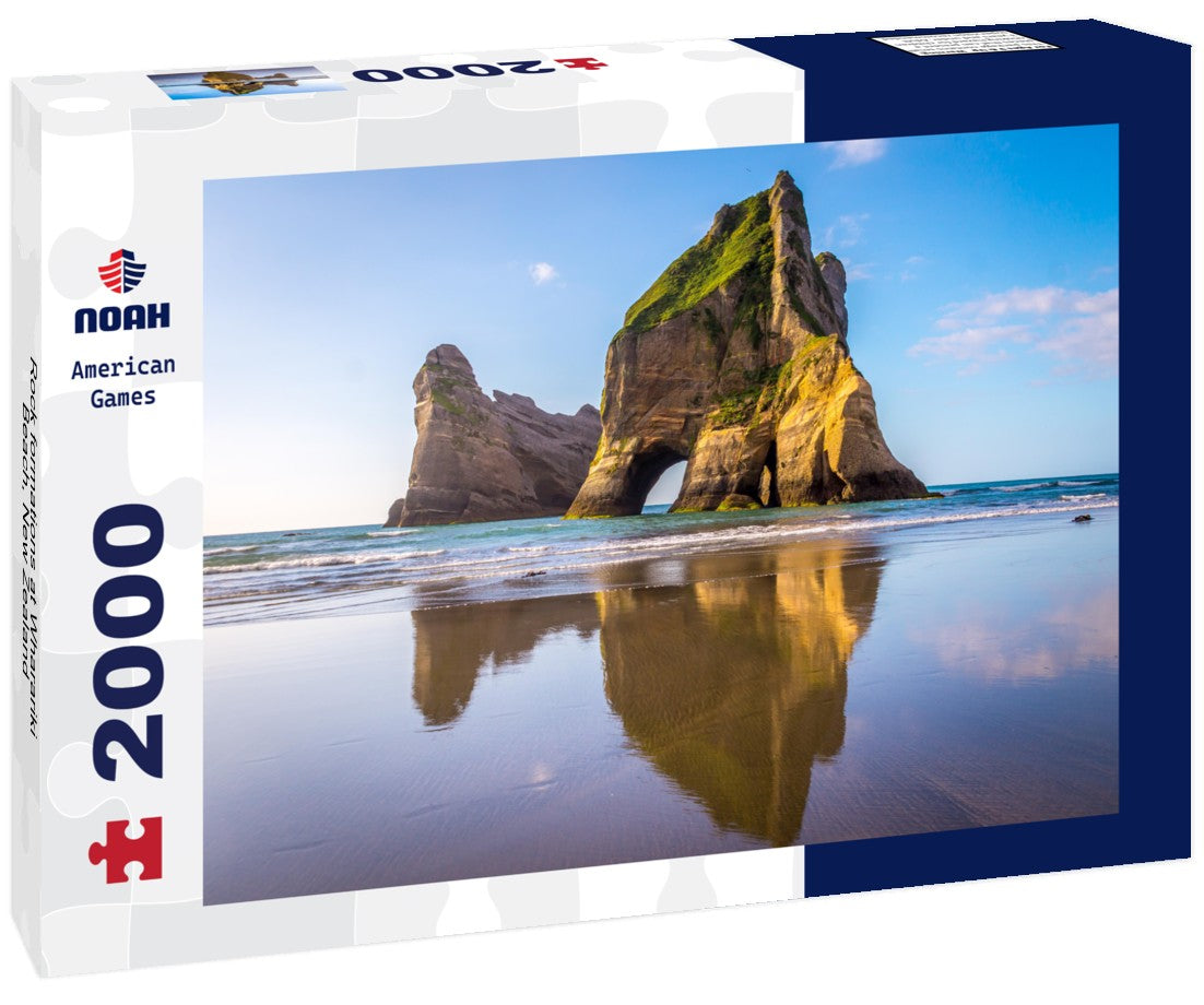 Noah Jigsaw Puzzle Rock formations at Wharariki Beach, New Zealand 2000 Pieces