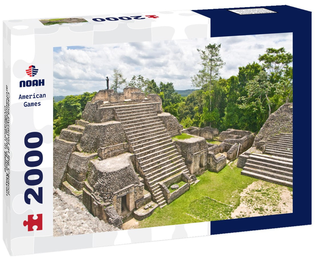 Noah Jigsaw Puzzle Caana pyramid at the Caracol archaeological site of the Mayan civilization in Belize 2000 Pieces