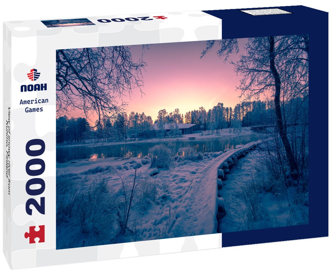 Noah Jigsaw Puzzle View of snowy river from Kuhmo, Finland 2000 Pieces