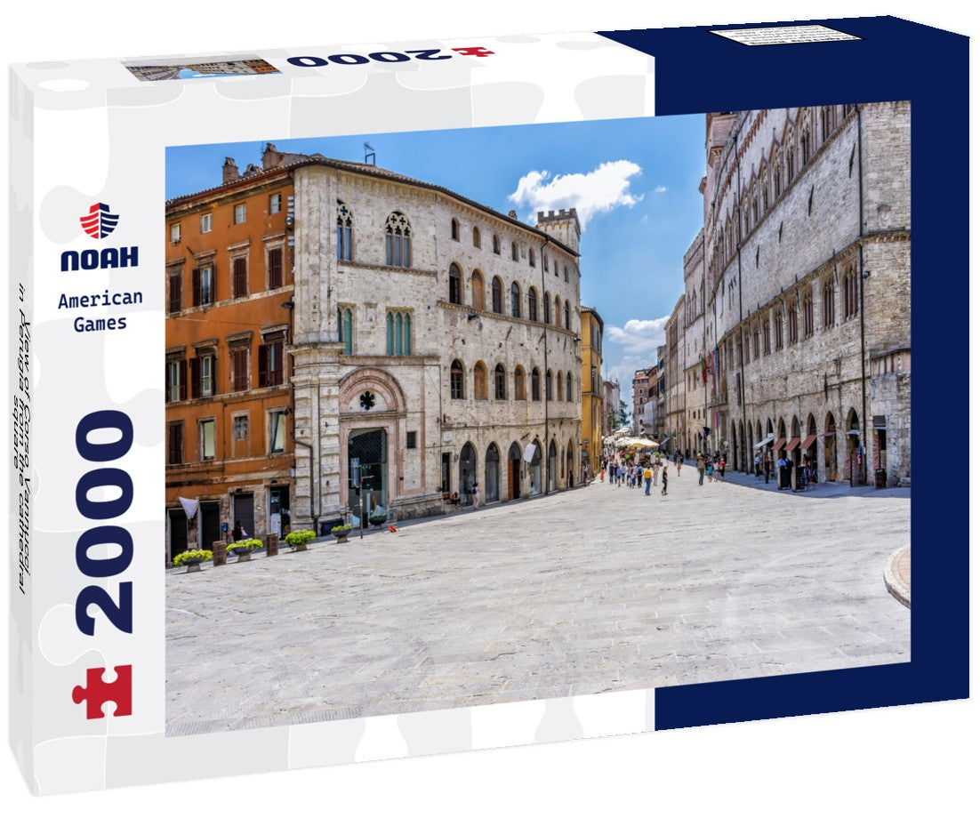 Noah Jigsaw Puzzle View of Corso Vannucci in Perugia from the cathedral square 2000 Pieces