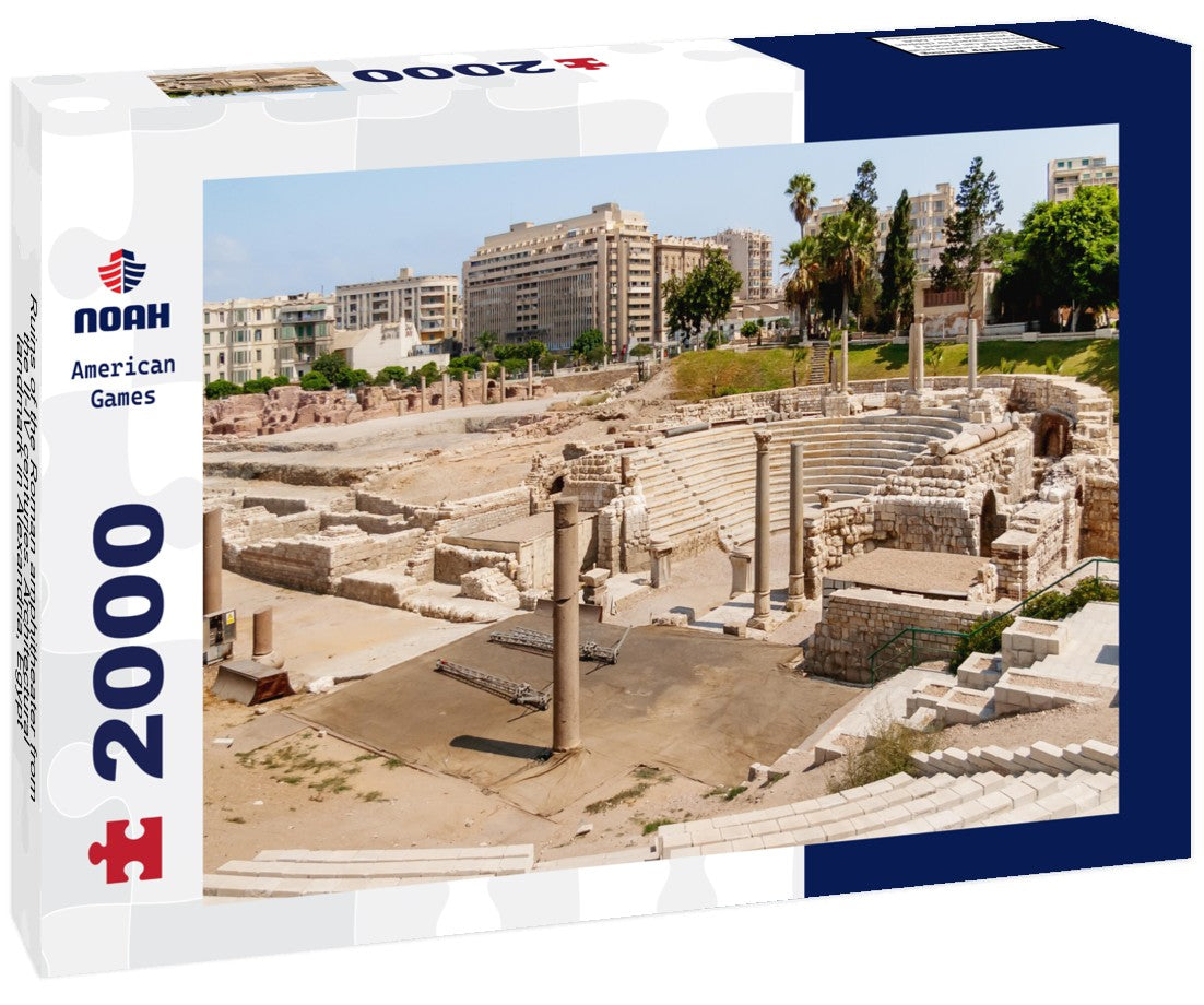 Noah Jigsaw Puzzle Ruins of the Roman amphitheater from the II-IV centuries. Architectural landmark in Alexandria, Egypt 2000 Pieces