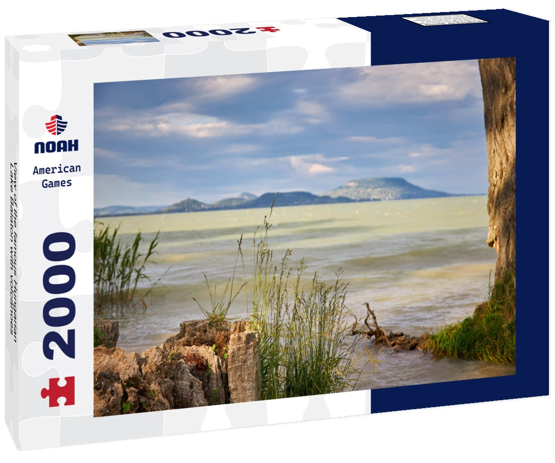Noah Jigsaw Puzzle View of the famous Hungarian Lake Balaton with volcanoes 2000 Pieces