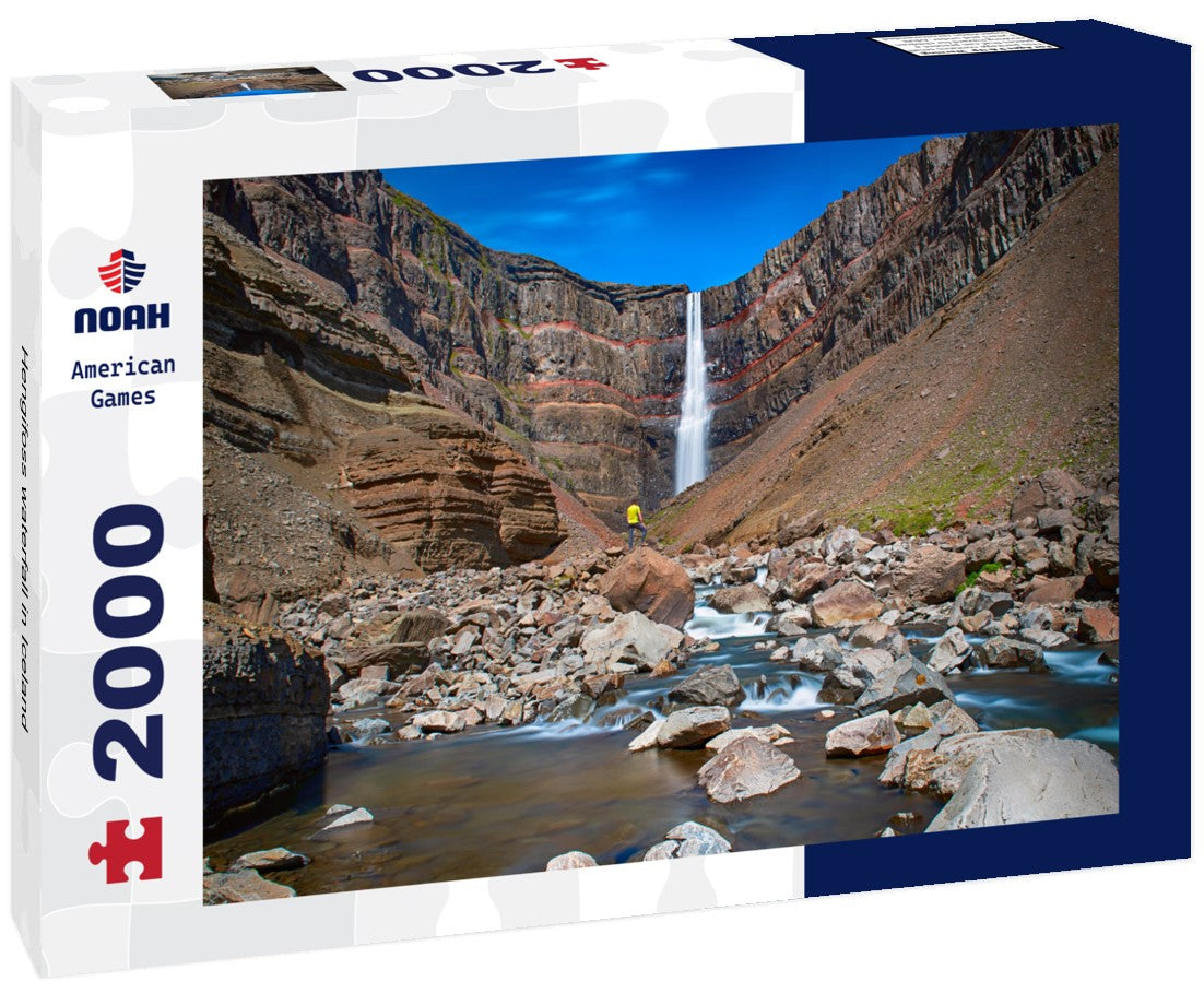Noah Jigsaw Puzzle Hengifoss waterfall in Iceland 2000 Pieces