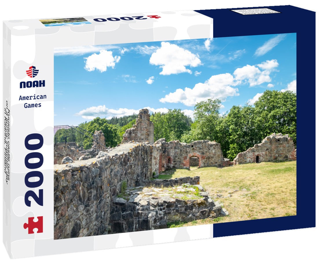 Noah Jigsaw Puzzle Kuusisto castle ruins on a sunny summer day in Kaarina, Finland 2000 Pieces