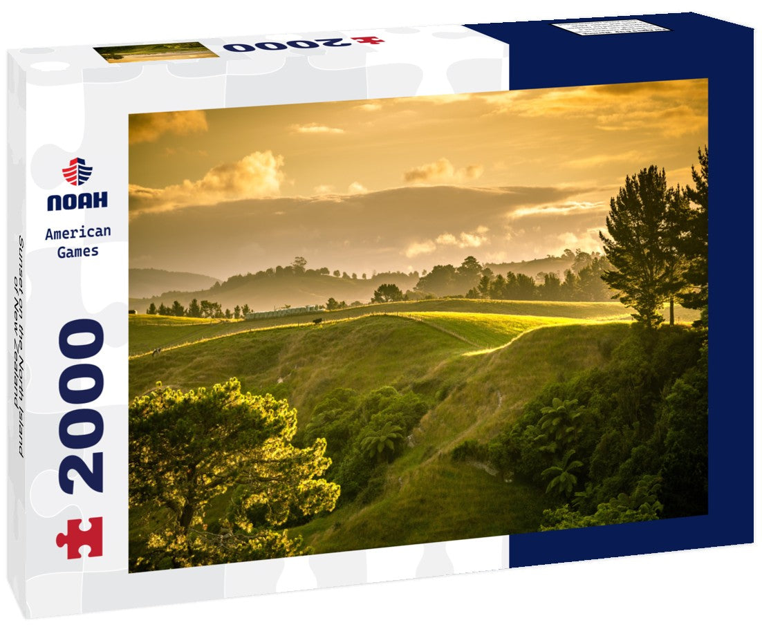 Noah Jigsaw Puzzle Sunset on the North Island of New Zealand 2000 Pieces