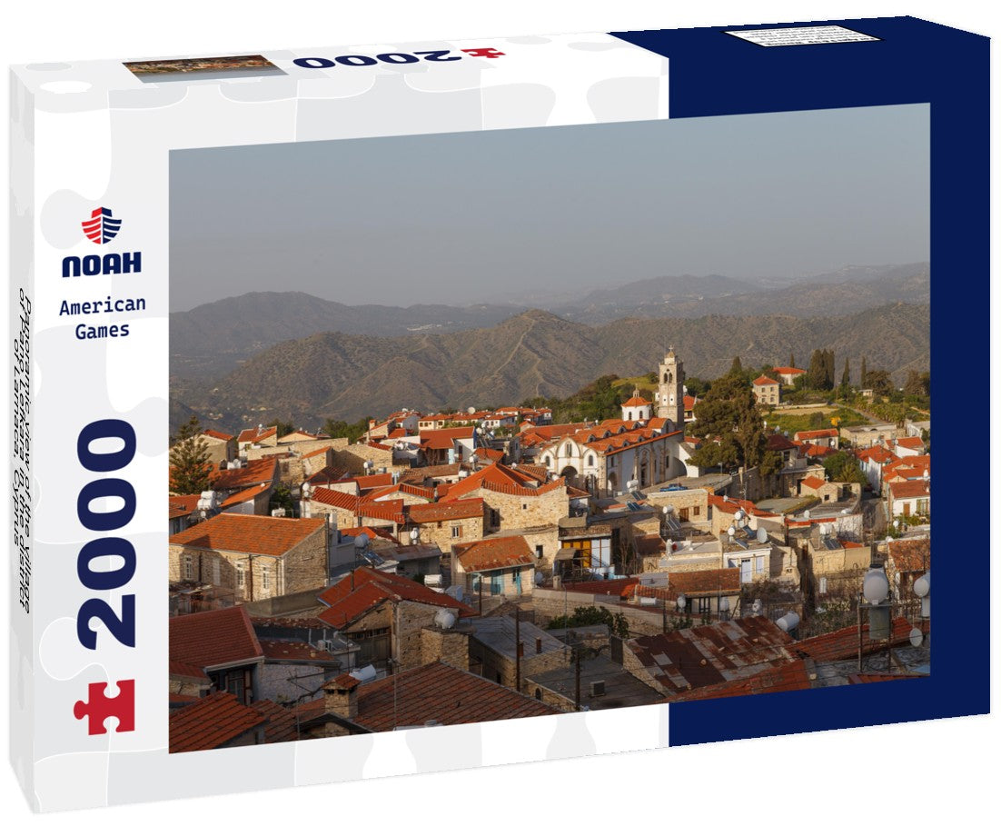 Noah Jigsaw Puzzle Panoramic view of the village of Pano Lefkara in the district of Larnaca, Cyprus 2000 Pieces