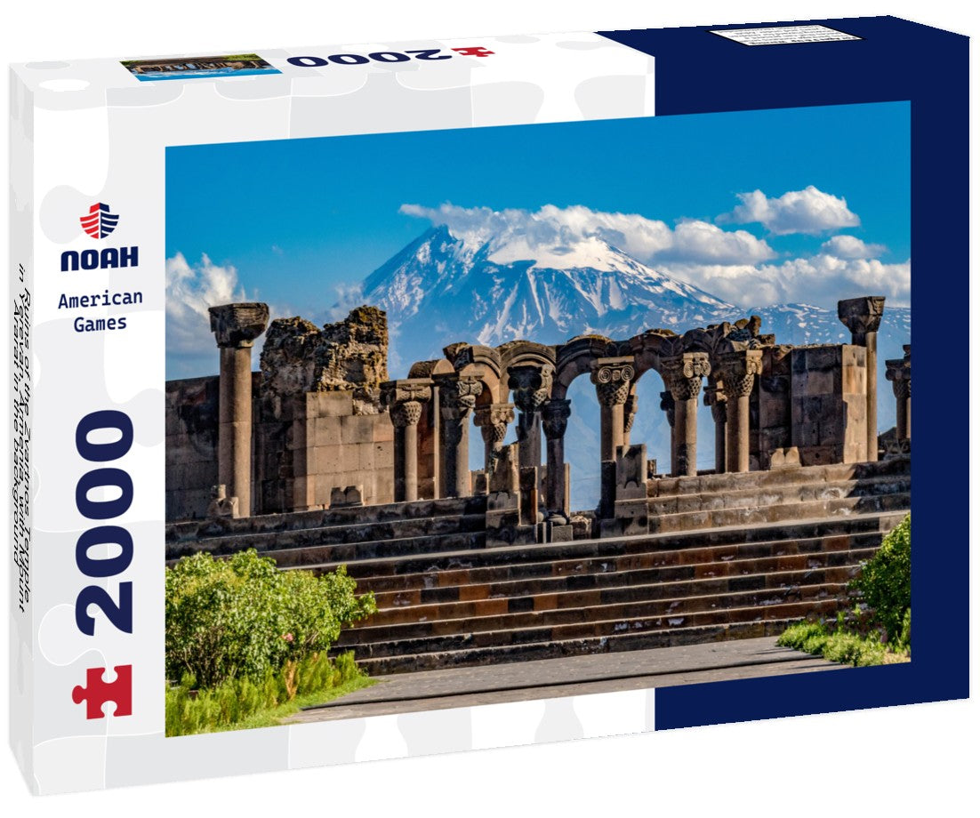 Noah Jigsaw Puzzle Ruins of the Zvartnos Temple in Yerevan, Armenia, with Mount Ararat in the background 2000 Pieces