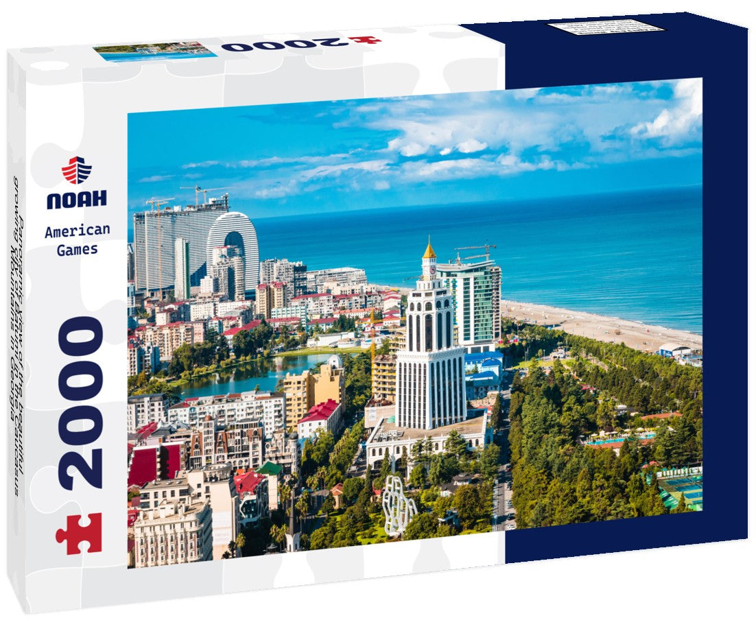 Noah Jigsaw Puzzle Panoramic view of the beautiful growing city of Batumi in the Caucasus Mountains in Georgia 2000 Pieces