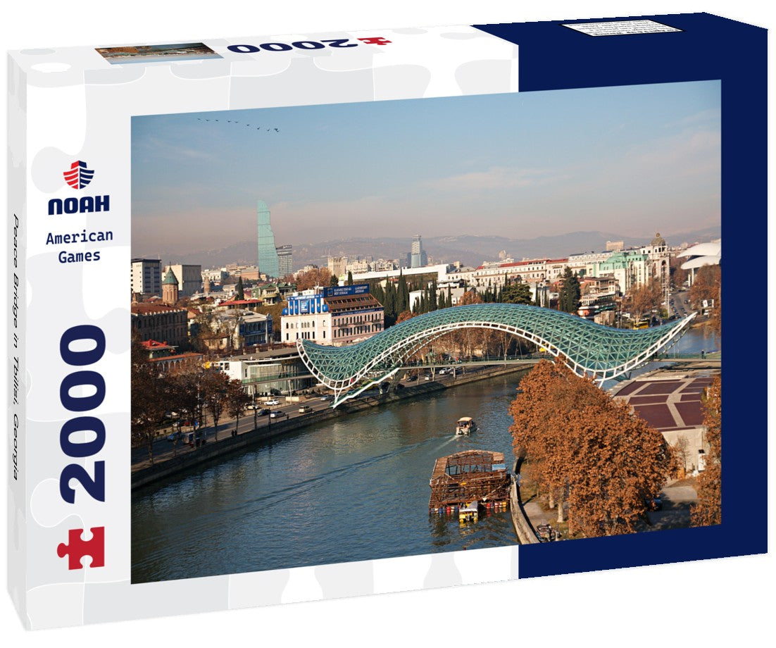 Noah Jigsaw Puzzle Peace Bridge in Tbilisi, Georgia 2000 Pieces