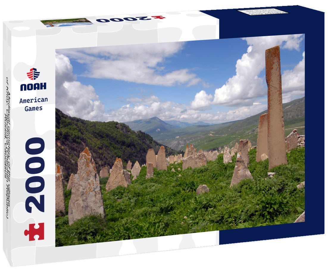 Noah Jigsaw Puzzle Medieval cemetery of the village of Khoy. Chechnya (Chechen Republic), Russia, Caucasus 2000 Pieces