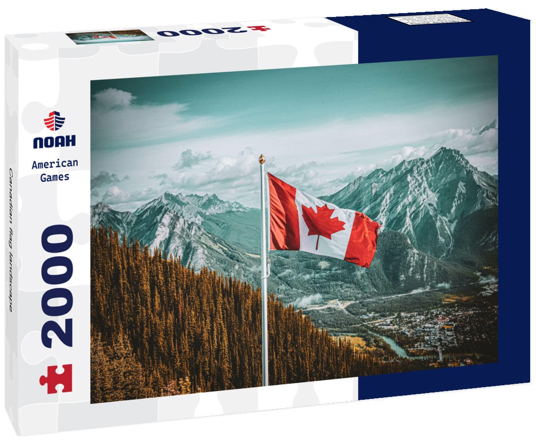 Noah Jigsaw Puzzle Canadian flag landscape 2000 Pieces