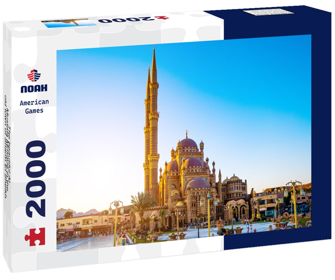 Noah Jigsaw Puzzle The beautiful Al-Mustafa Mosque in the old town of Sharm El Sheikh in Egypt, at sunset 2000 Pieces