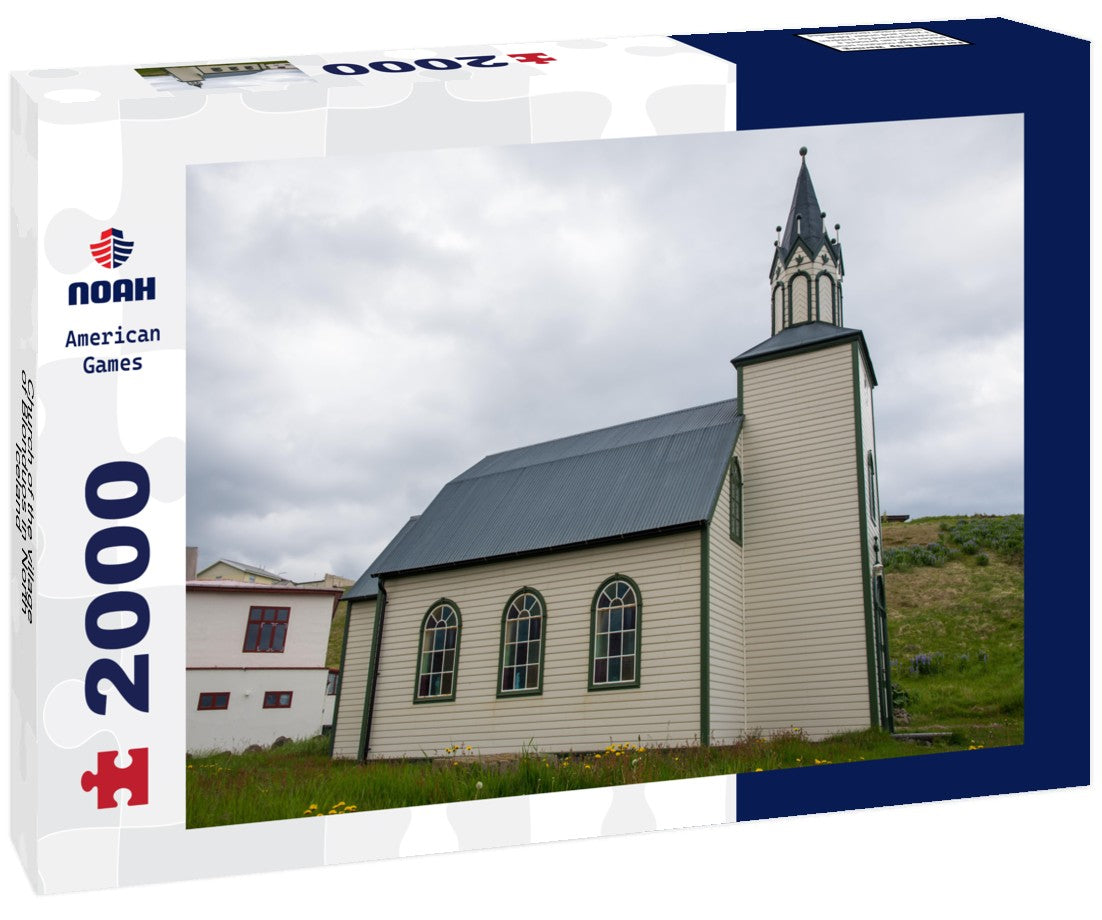 Noah Jigsaw Puzzle Church of the village of Blonduos in North Iceland 2000 Pieces