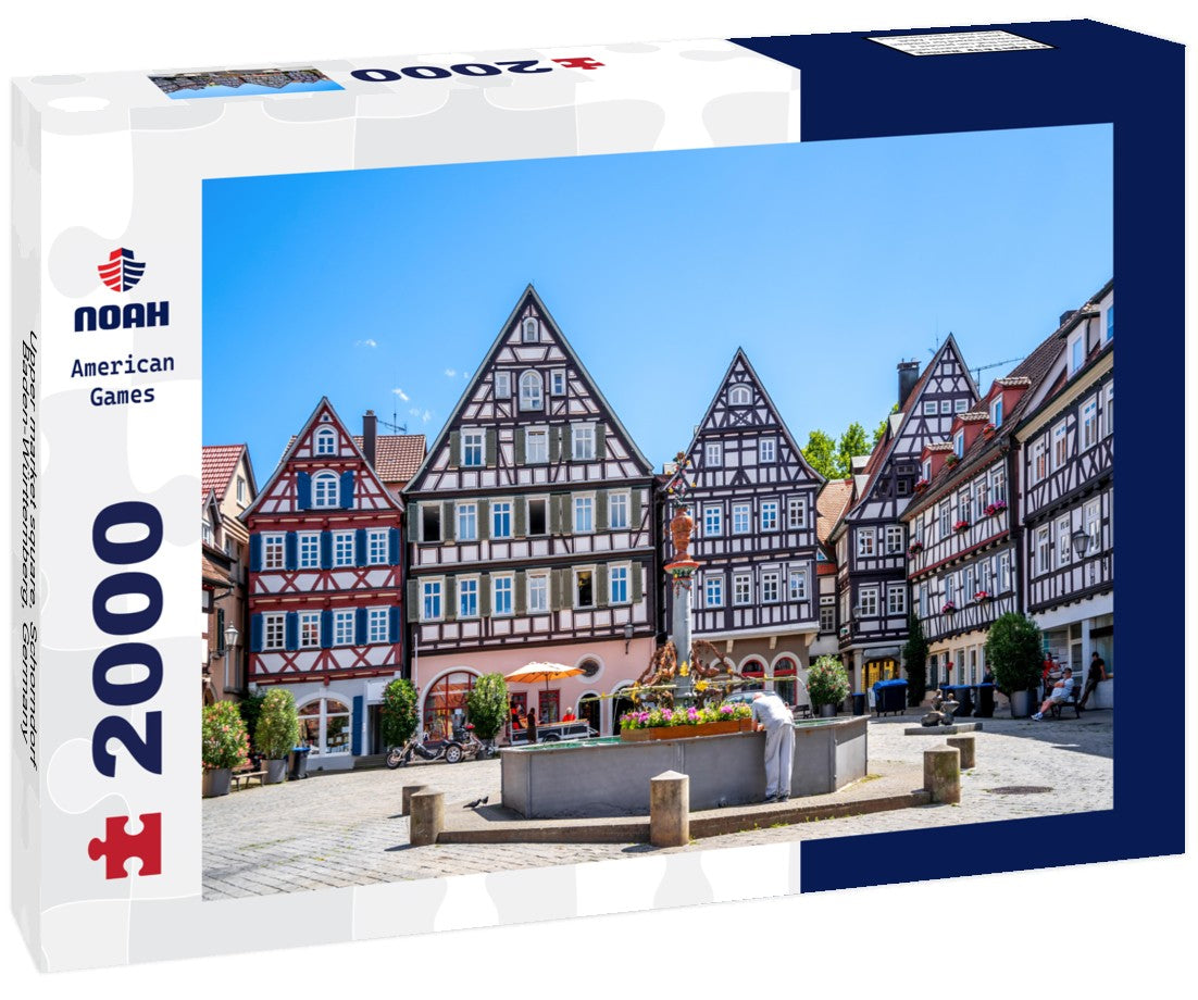 Noah Jigsaw Puzzle Upper market square, Schorndorf, Baden-Württemberg, Germany 2000 Pieces
