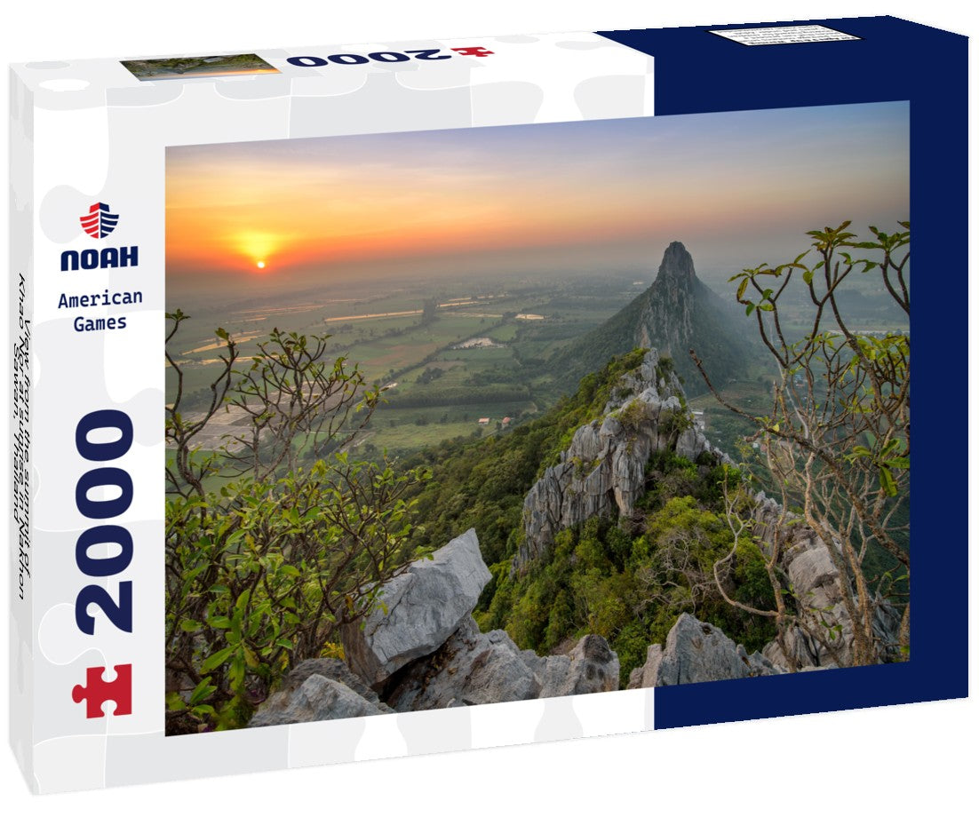 Noah Jigsaw Puzzle View from the summit of Khao Nor at sunrise in Nakhon Sawan, Thailand 2000 Pieces