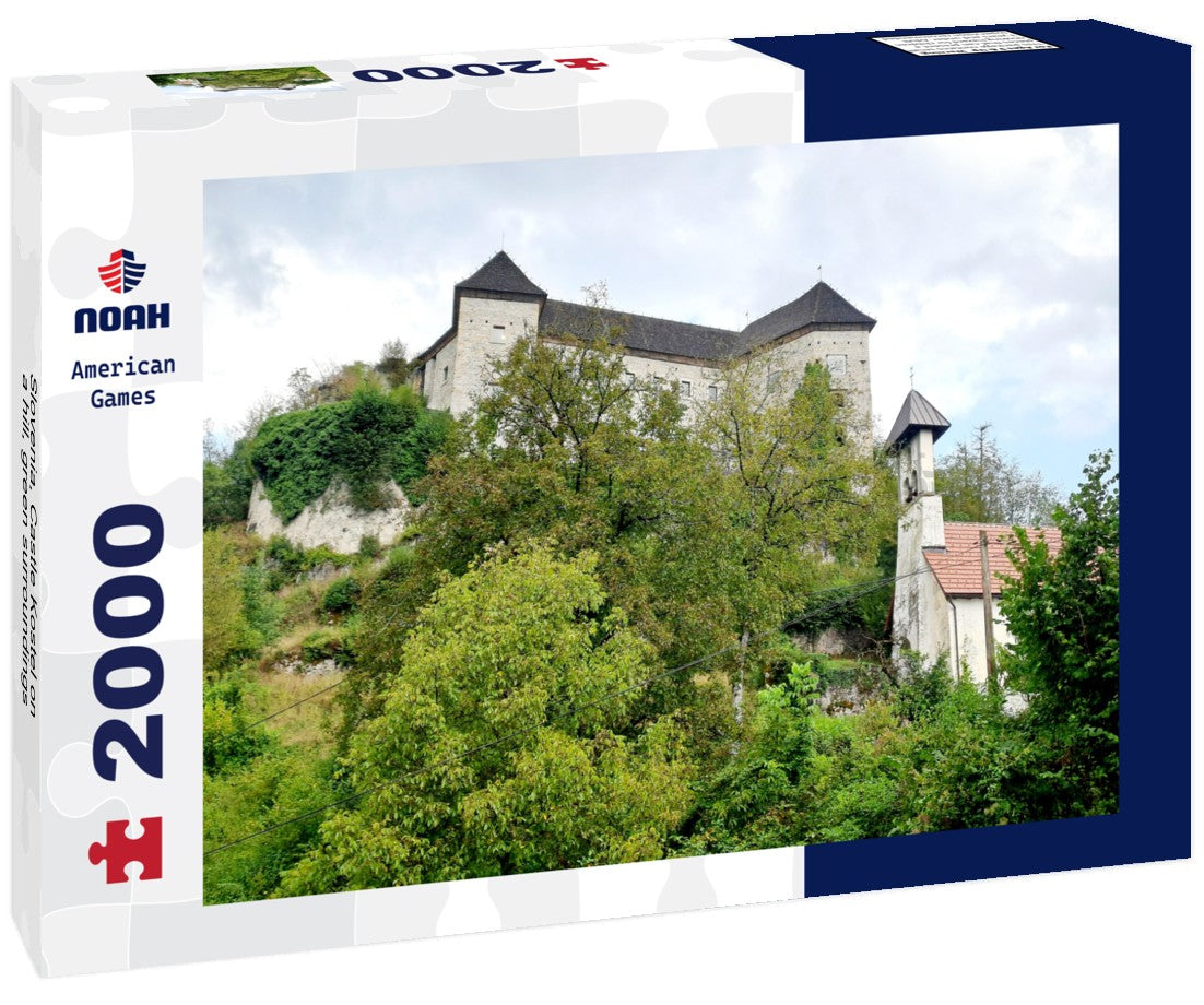 Noah Jigsaw Puzzle Slovenia, Castle Kostel on a hill, green surroundings 2000 pieces