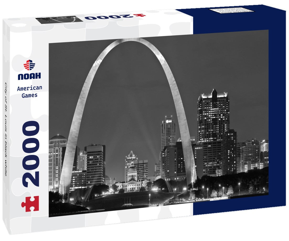 Noah Jigsaw Puzzle City of St. Louis in black white 2000 pieces
