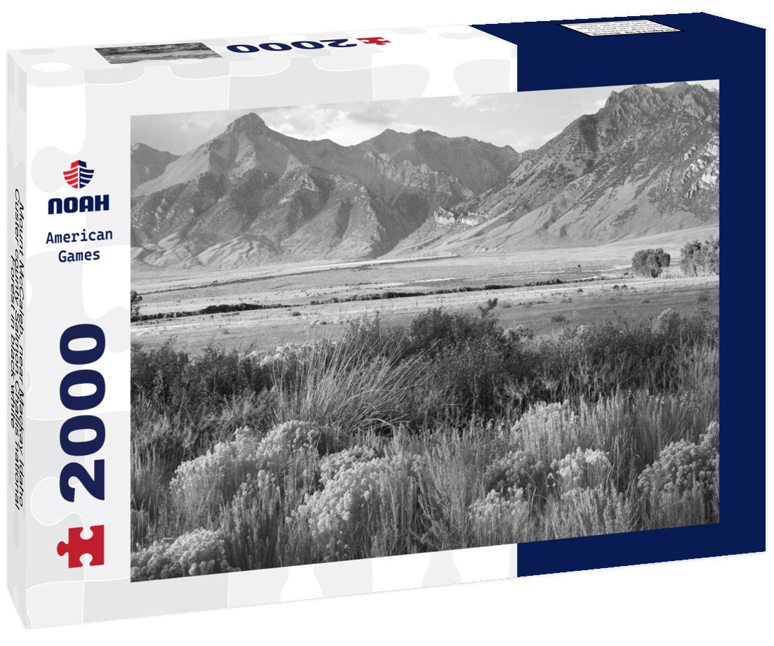 Noah Jigsaw Puzzle Mount McCaleb, near Mackay Idaho, Custer county Salmon Challis national Forest in black white 2000 pieces