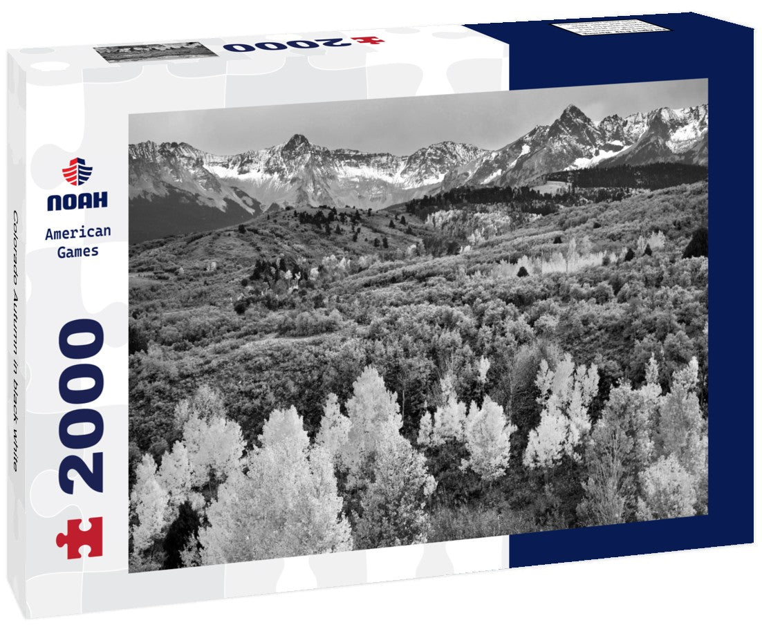 Noah Jigsaw Puzzle Colorado Autumn in black white 2000 pieces