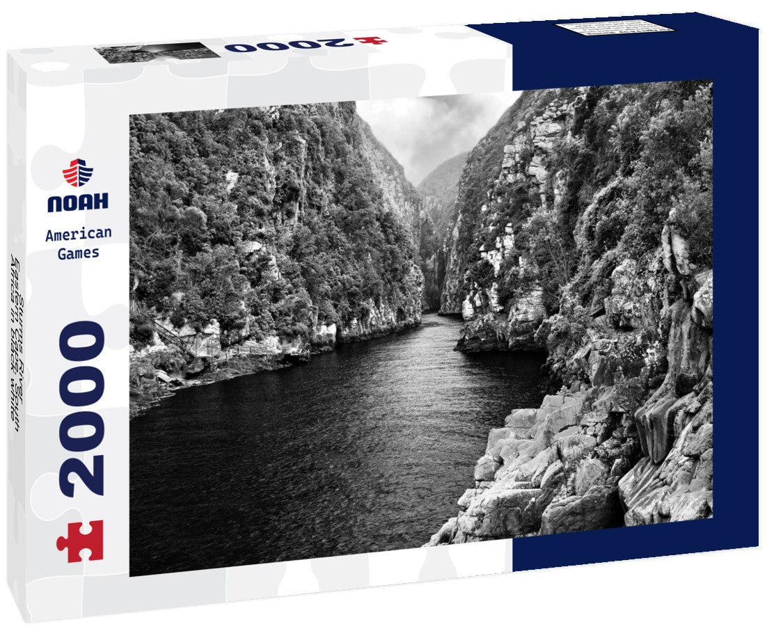 Noah Jigsaw Puzzle Sturms River - Eastern Cape, South Africa in black white 2000 pieces