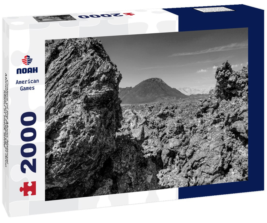 Noah Jigsaw Puzzle Craters of the Moon National Monument and Preserve in Arco, Idaho in black white 2000 pieces