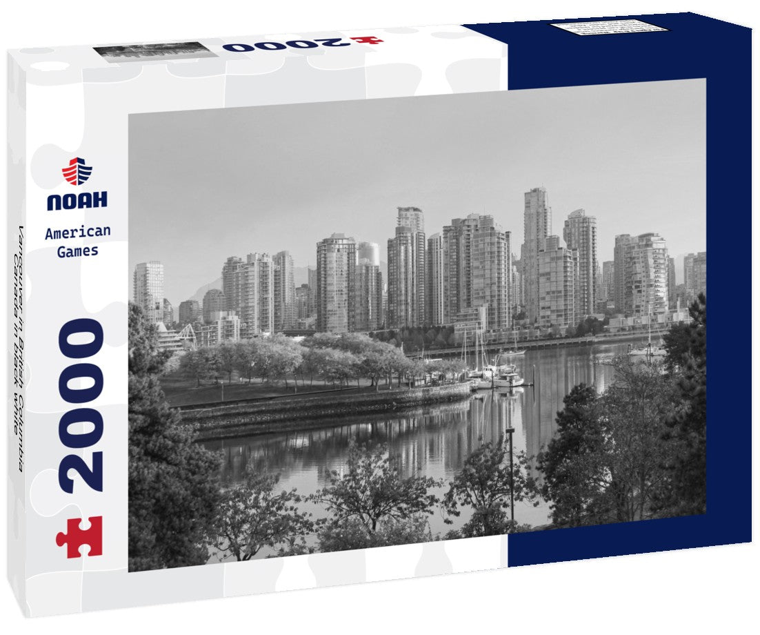 Noah Jigsaw Puzzle Vancouver in British Columbia, Canada in black white 2000 pieces