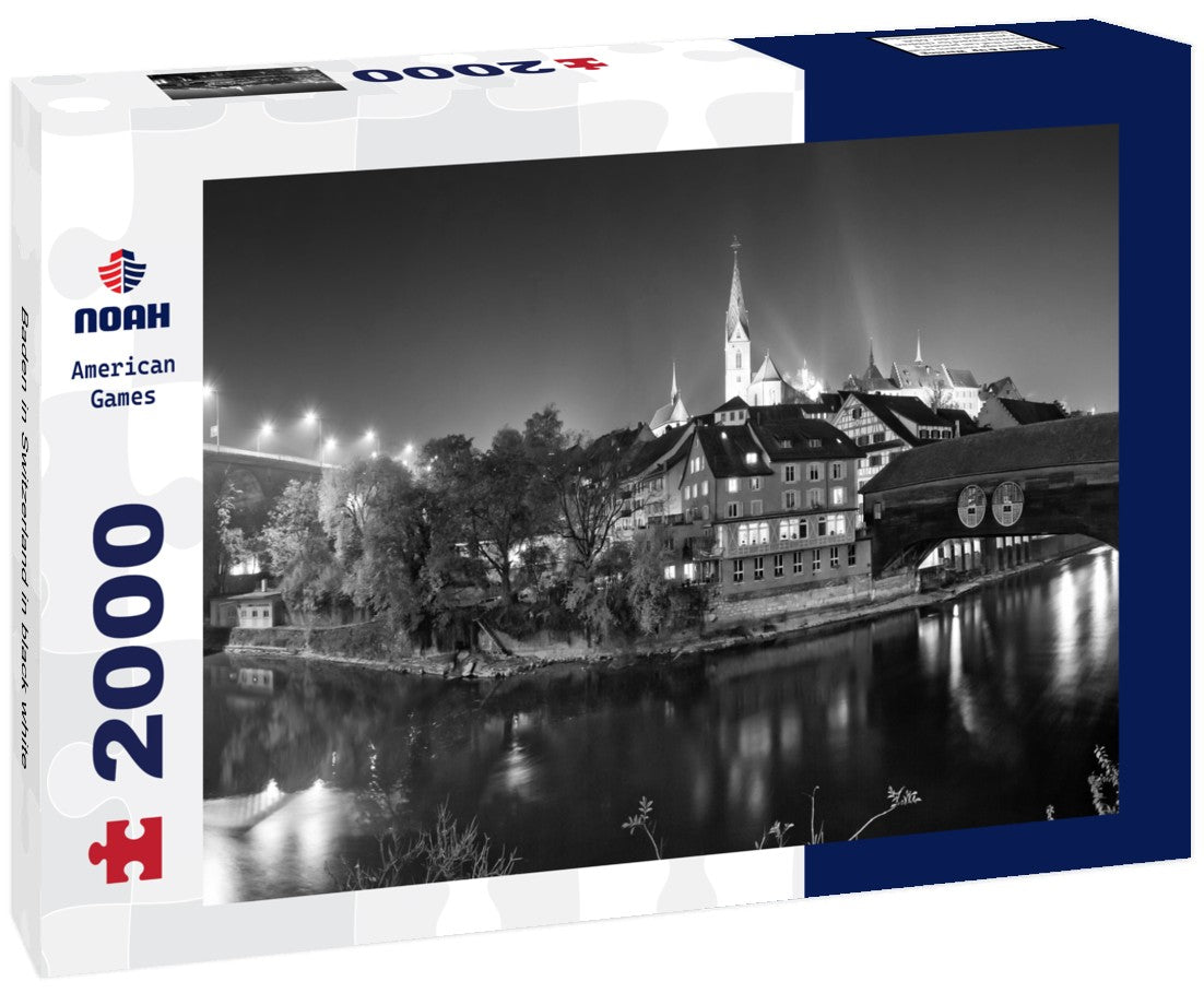 Noah Jigsaw Puzzle Baden in Switzerland in black white 2000 pieces