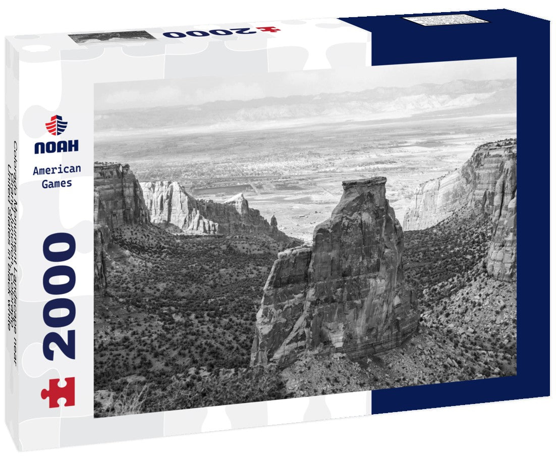 Noah Jigsaw Puzzle Colorado Monument Landscape near Grand Junction, Colorado, United States in black white 2000 pieces