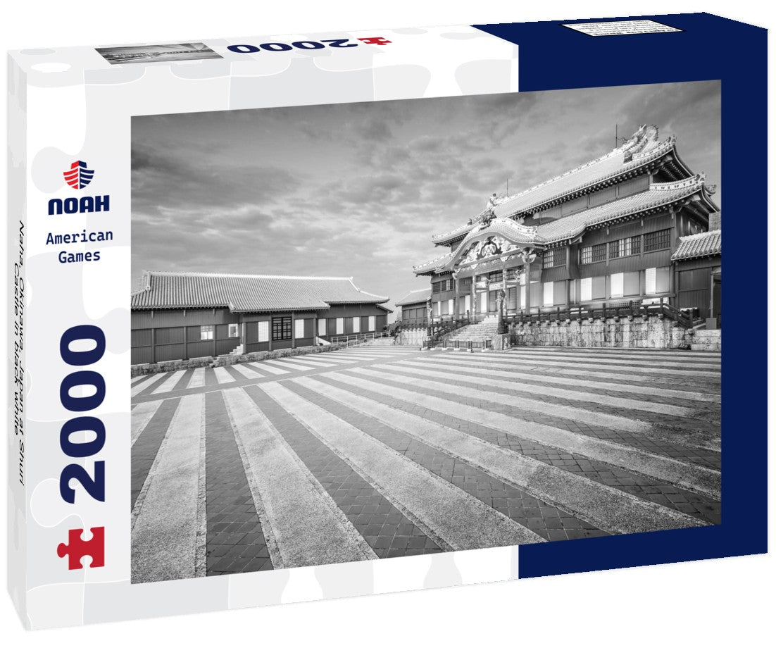 Noah Jigsaw Puzzle Naha, Okinawa, Japan at Shuri Castle in black white 2000 pieces