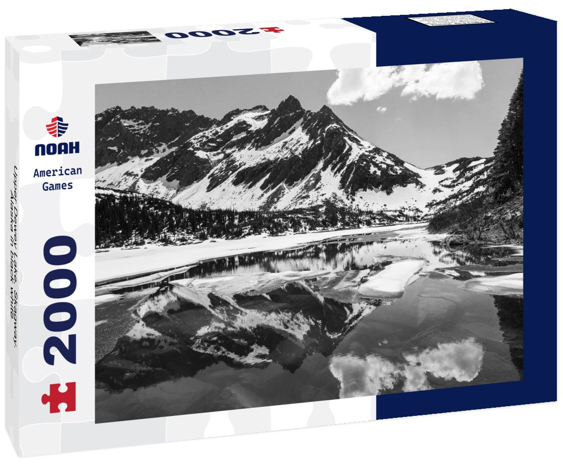 Noah Jigsaw Puzzle Upper Dewey Lake, Skagway. Alaska in black white 2000 pieces