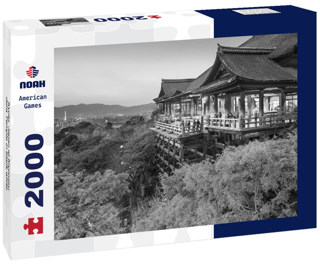 Noah Jigsaw Puzzle Kyoto, Japan at Kiyomizu-dera Temple in black white 2000 pieces