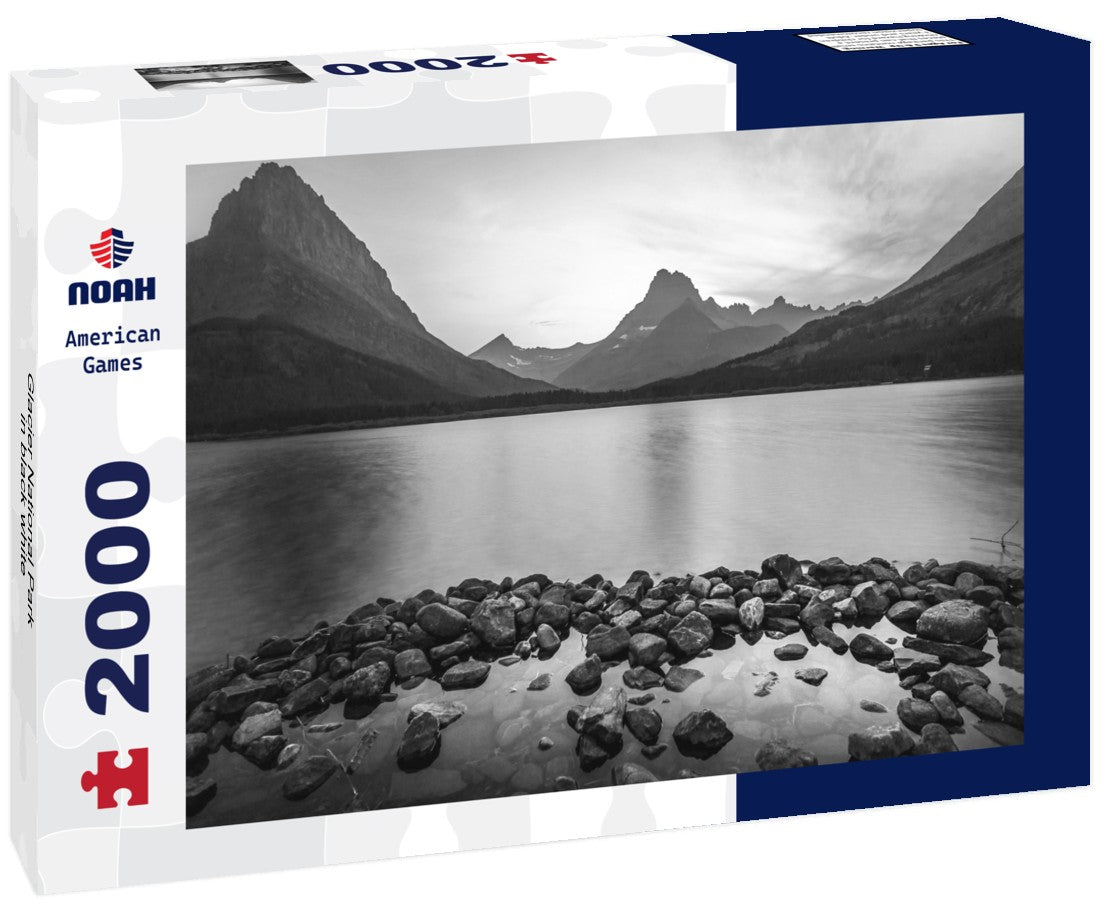 Noah Jigsaw Puzzle Glacier National Park in black white 2000 pieces
