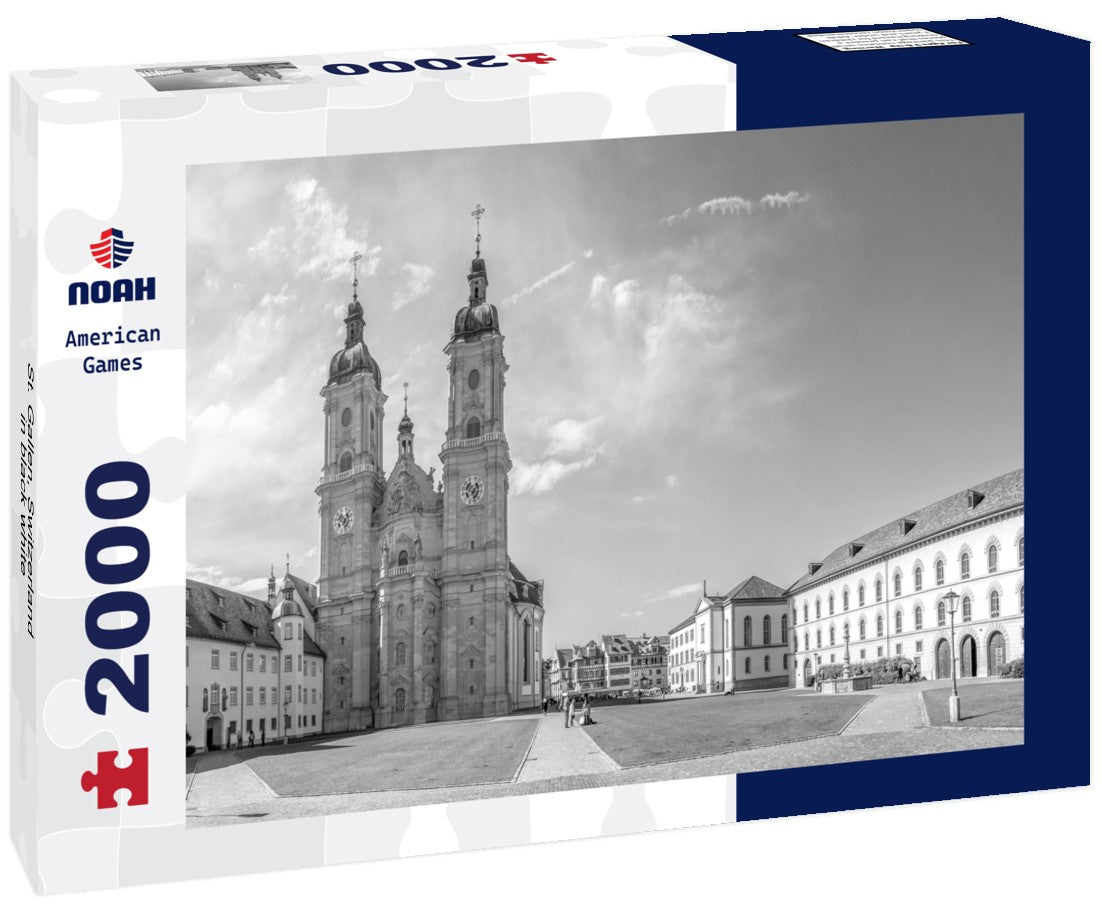 Noah Jigsaw Puzzle St. Gallen, Switzerland in black white 2000 pieces