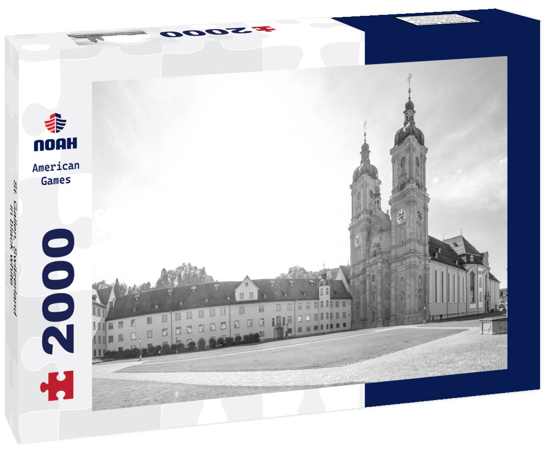 Noah Jigsaw Puzzle St. Gallen, Switzerland in black white 2000 pieces