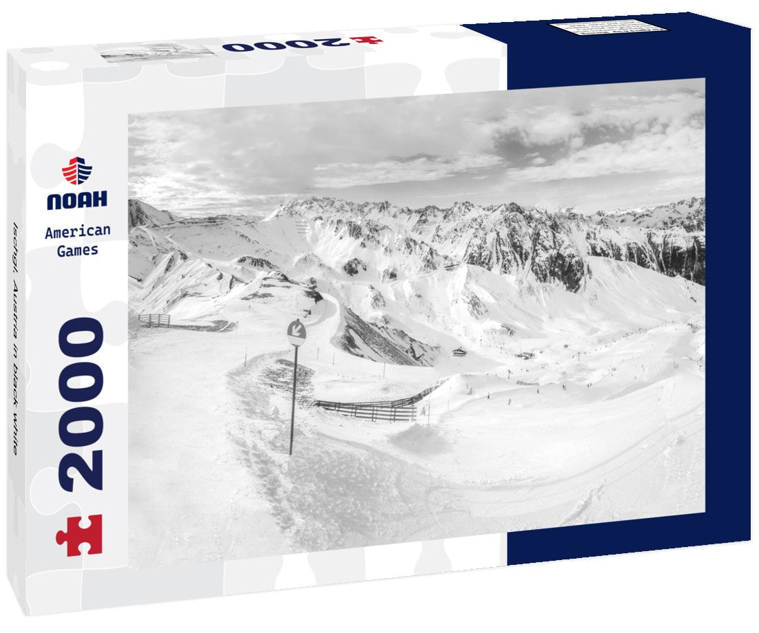 Noah Jigsaw Puzzle Ischgl, Austria in black white 2000 pieces