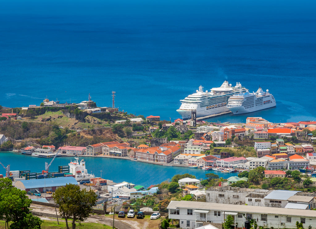 View of St. George City from the Fort Frederick's, Grenada